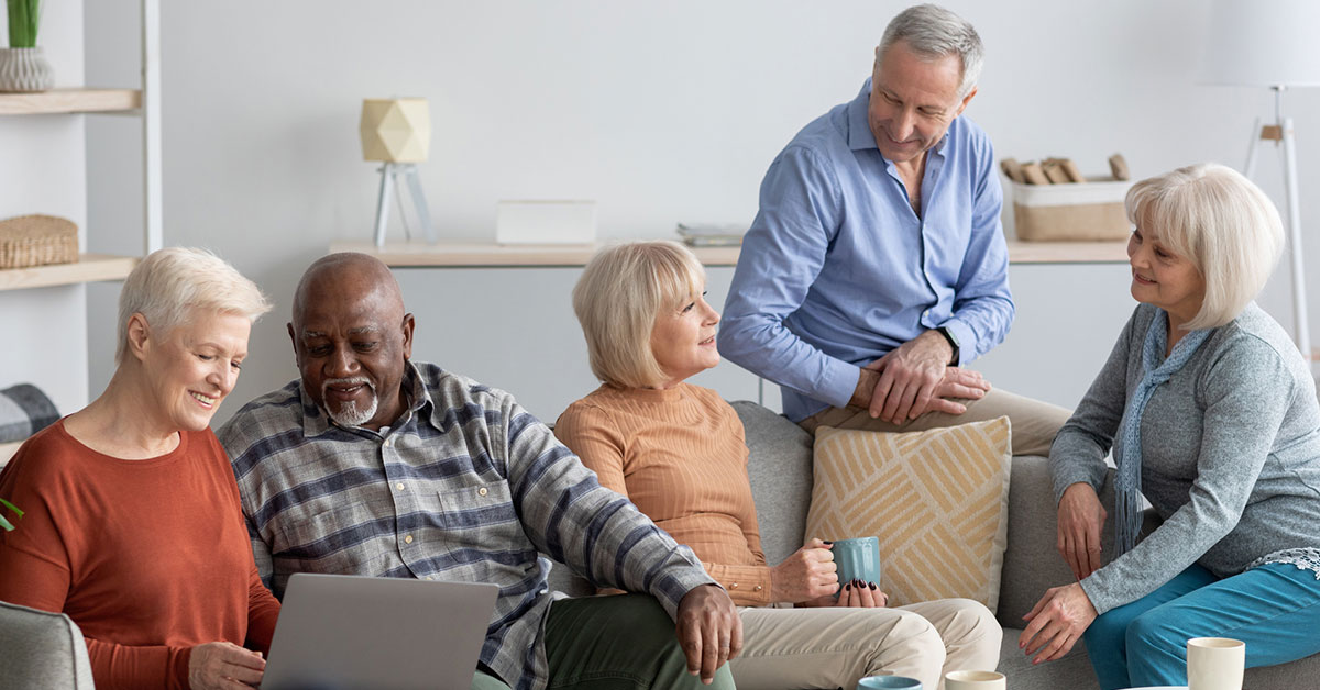 How senior living residents spend their time