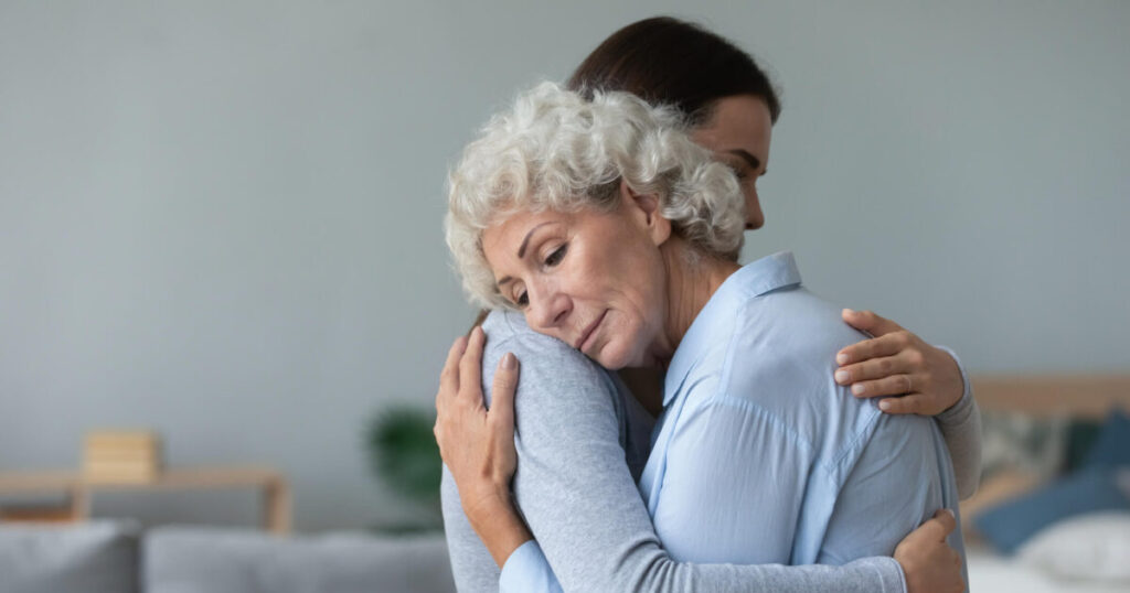 Is assisted living right for you Older adult women hugging care taker