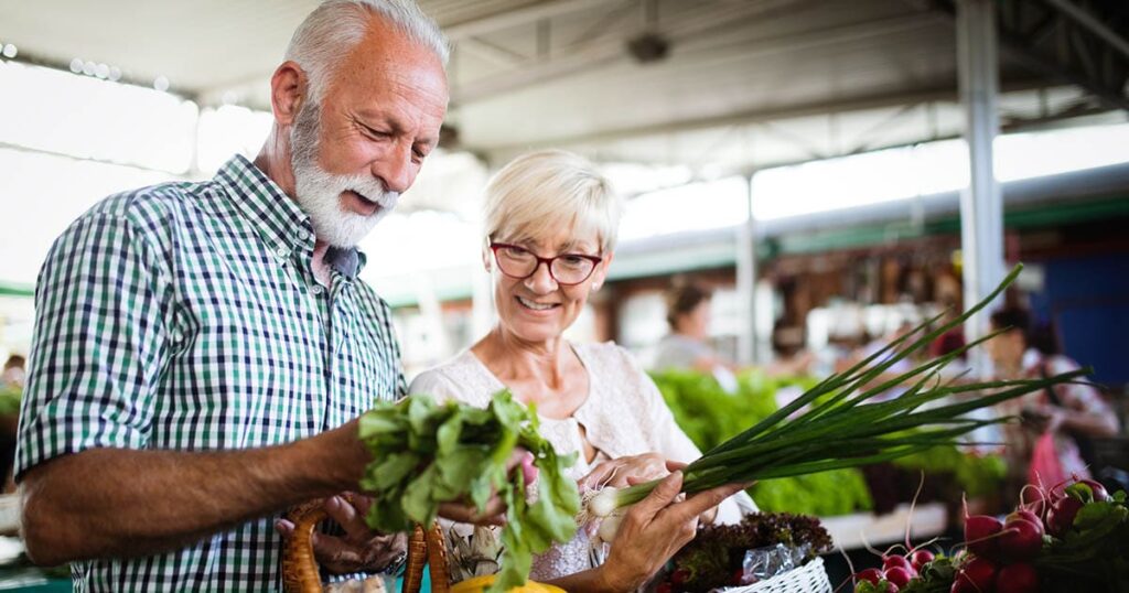 Seniors shopping